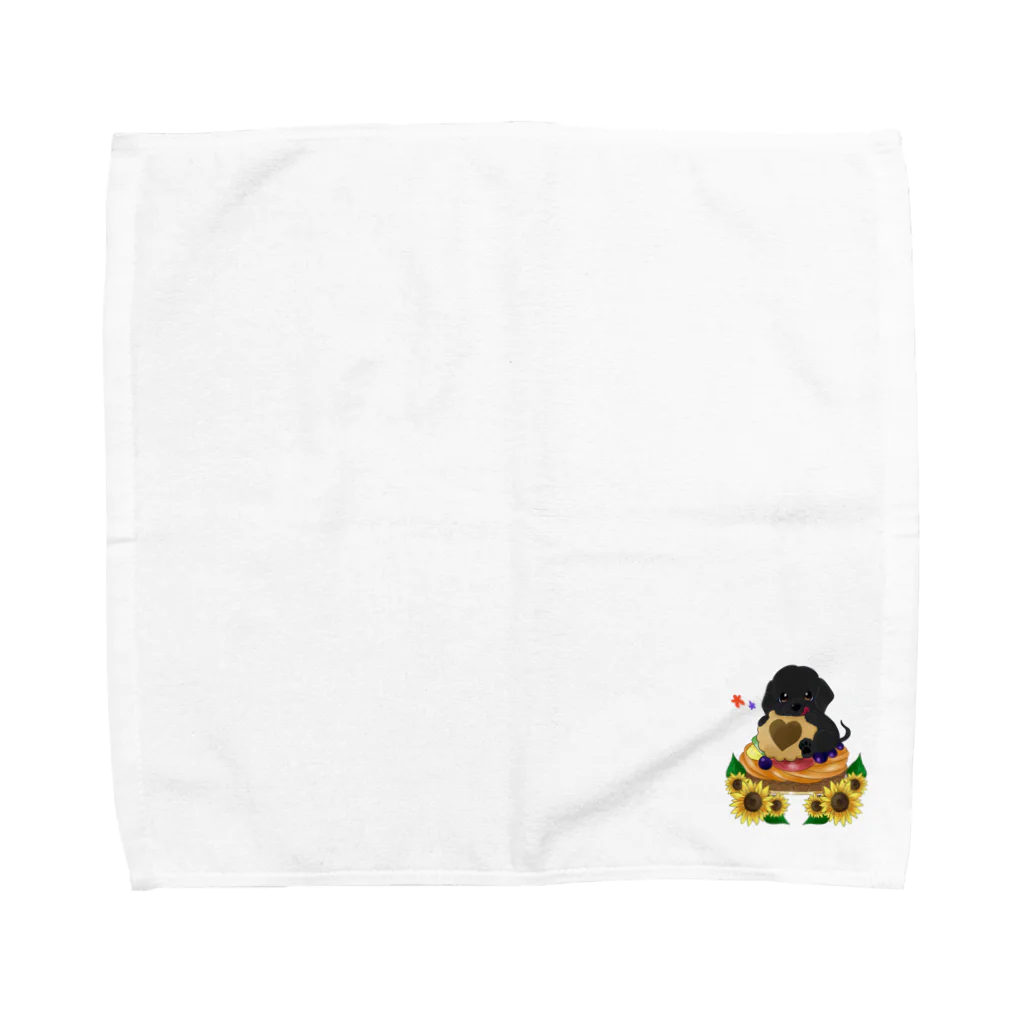 🌻ひまわりと太陽🌻の食べて幸せ かのん キーホルダー Towel Handkerchief