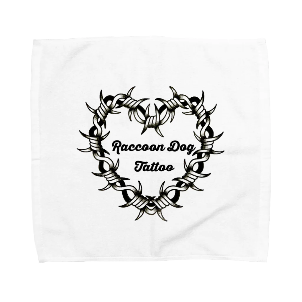 RaccoonDogTattooの有刺鉄線ver Towel Handkerchief