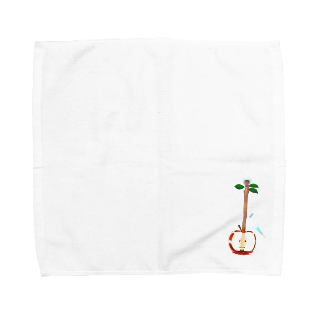 綾錦工房 りこりすのりんご飴三味線 - 津軽 Towel Handkerchief