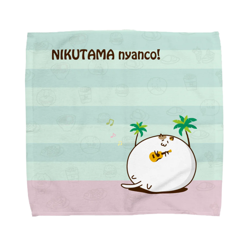 nyanco!の肉玉にゃんこ in ホノルル Towel Handkerchief