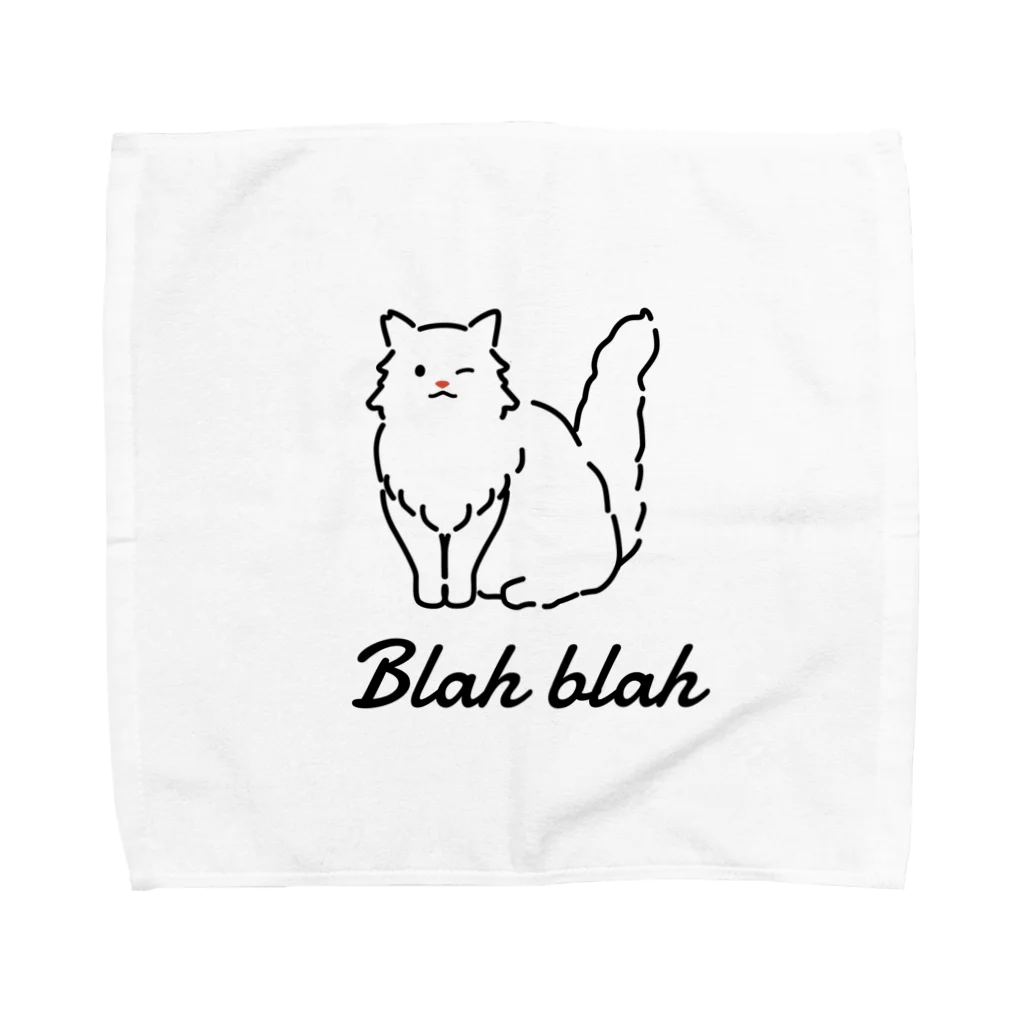 うちのこメーカーの Blah blah Towel Handkerchief