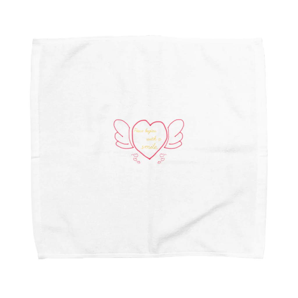 SUNNY DAYのハートの羽 Towel Handkerchief