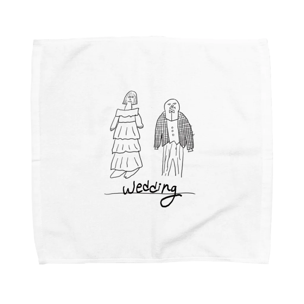 etoの頭の中はお花畑のWedding  (タオルハンカチ) Towel Handkerchief