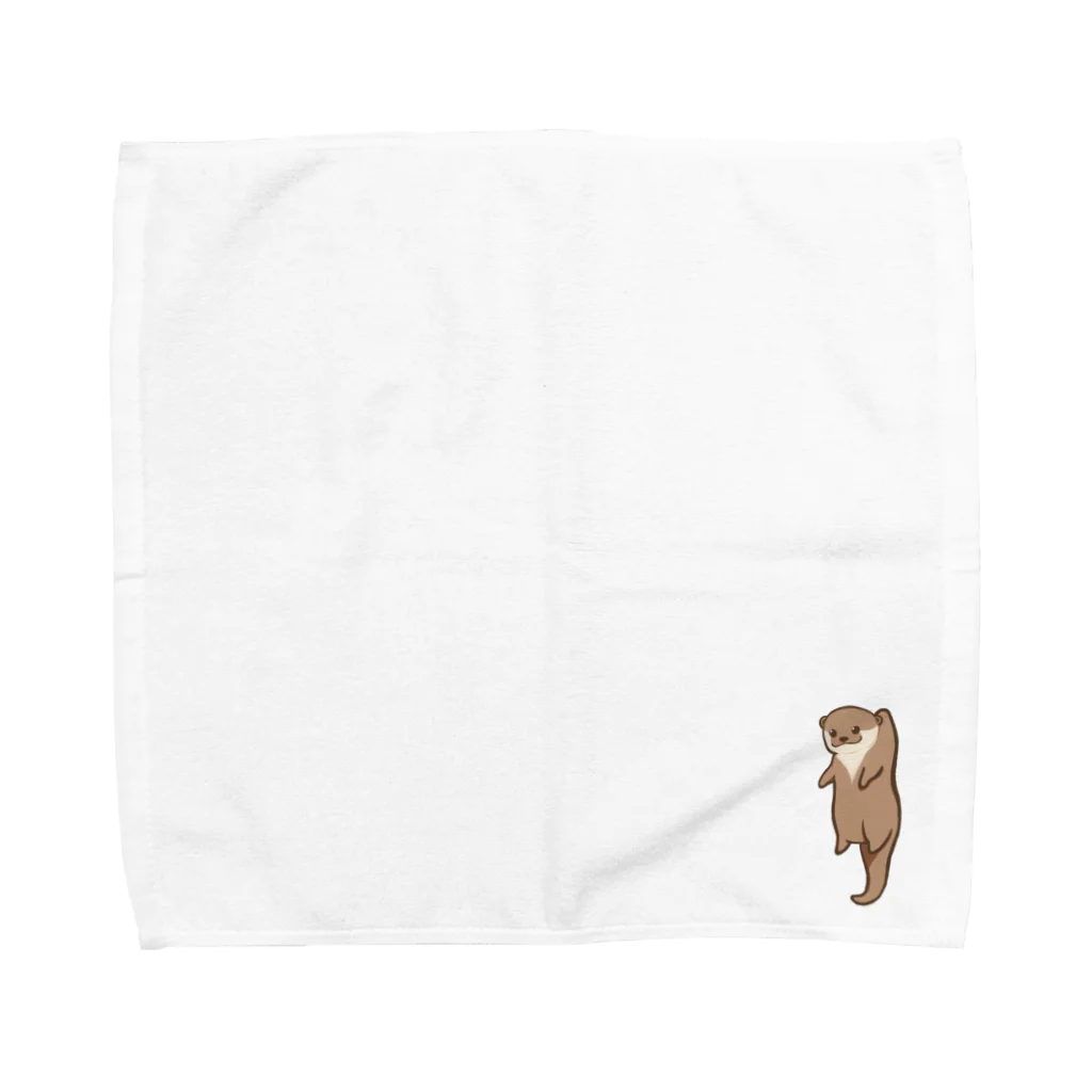 綾錦工房 りこりすのほされカワウソ Towel Handkerchief