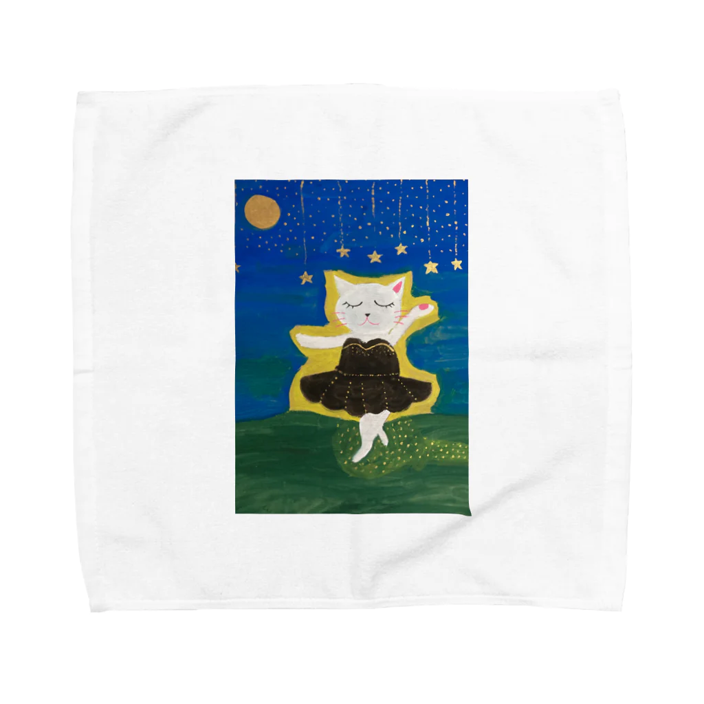 板絵師へしの星降る夜に Towel Handkerchief