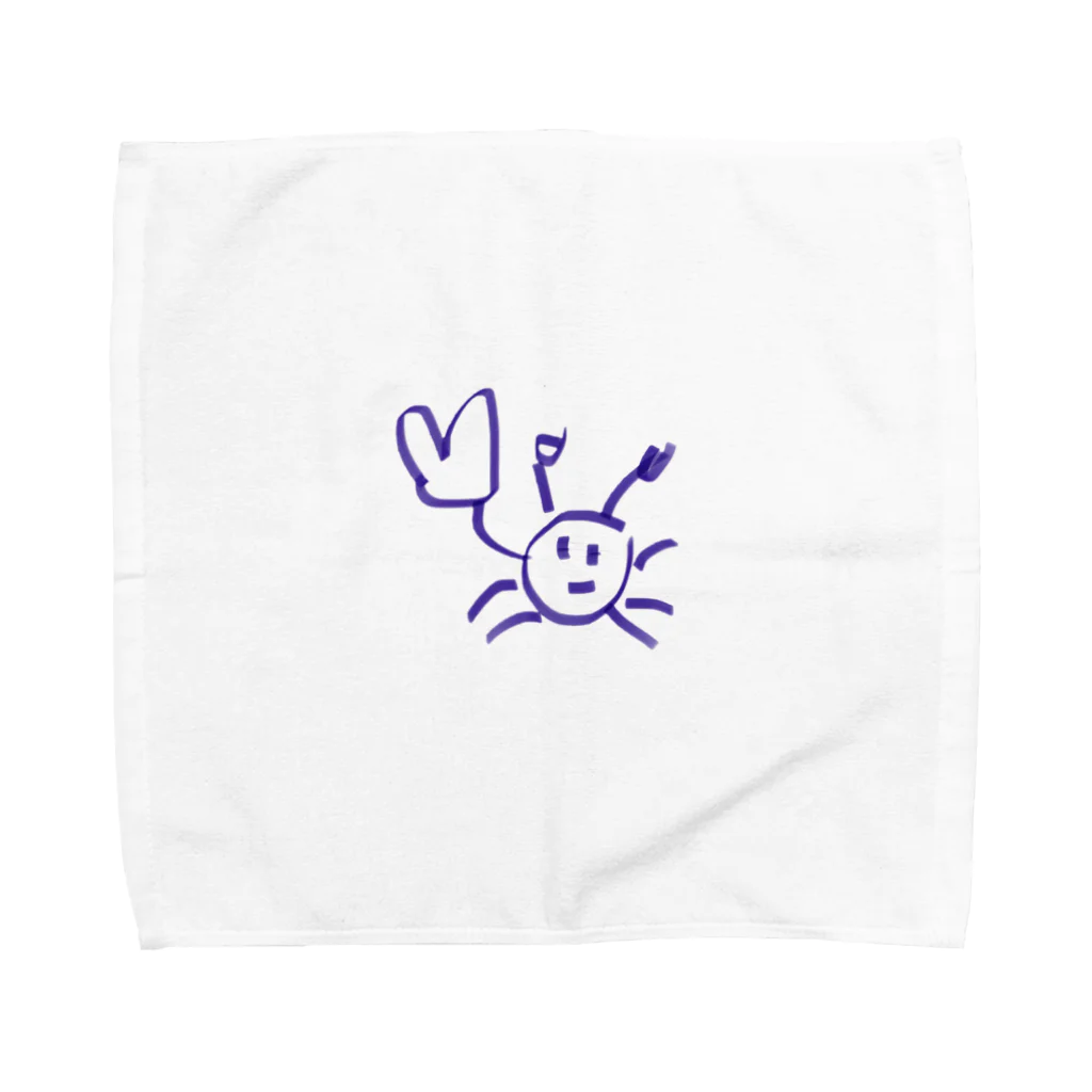 たのしみたろうのinterestingなカニくん Towel Handkerchief