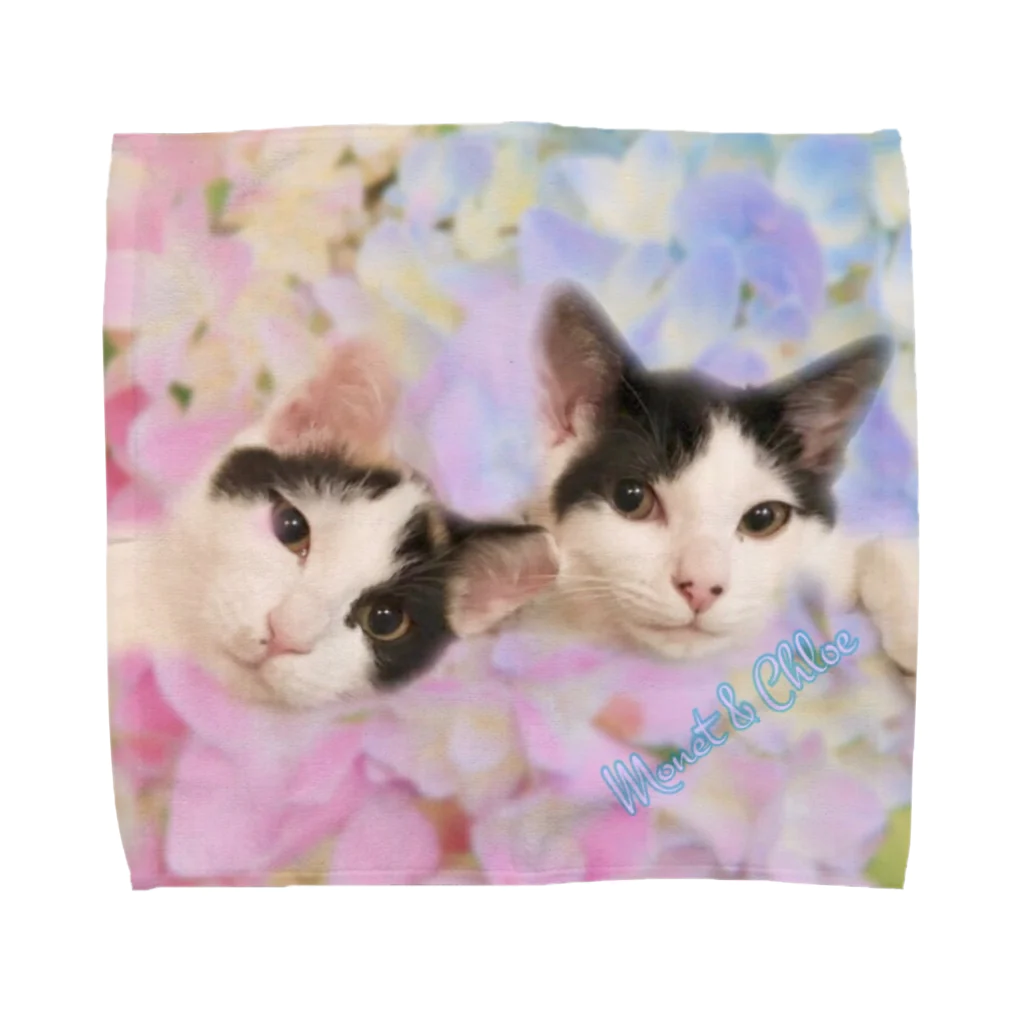 🌸 モネクロ  🌸一時的に鍵かけてますのモネクロ   Towel Handkerchief