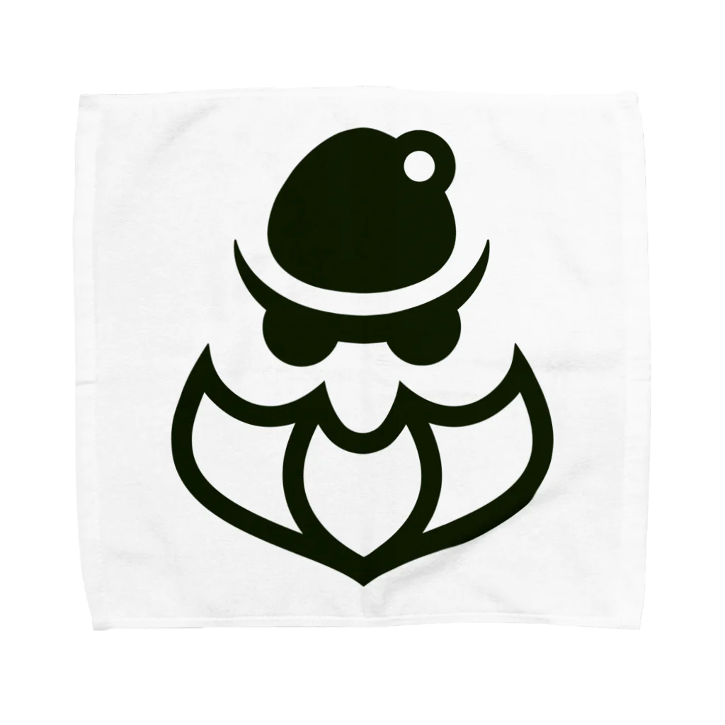 サンタｘマフィア オフィシャルshopのサンタ×マフィアロゴ【黒】 Towel Handkerchief