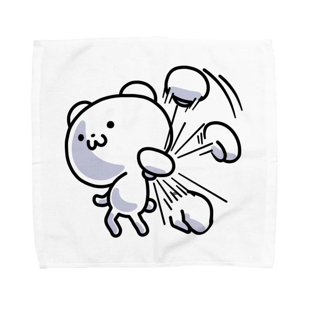 南れーなの雑な雑貨屋さんのオタくまのフルボッコ！ Towel Handkerchief