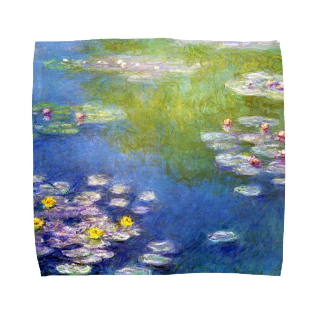 ぬこしょっぷのモネ　睡蓮 Towel Handkerchief