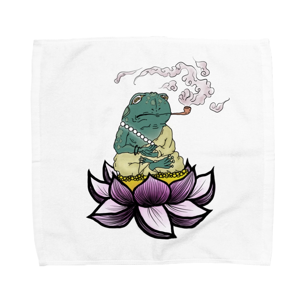 Gonta1059の蛙さん Towel Handkerchief
