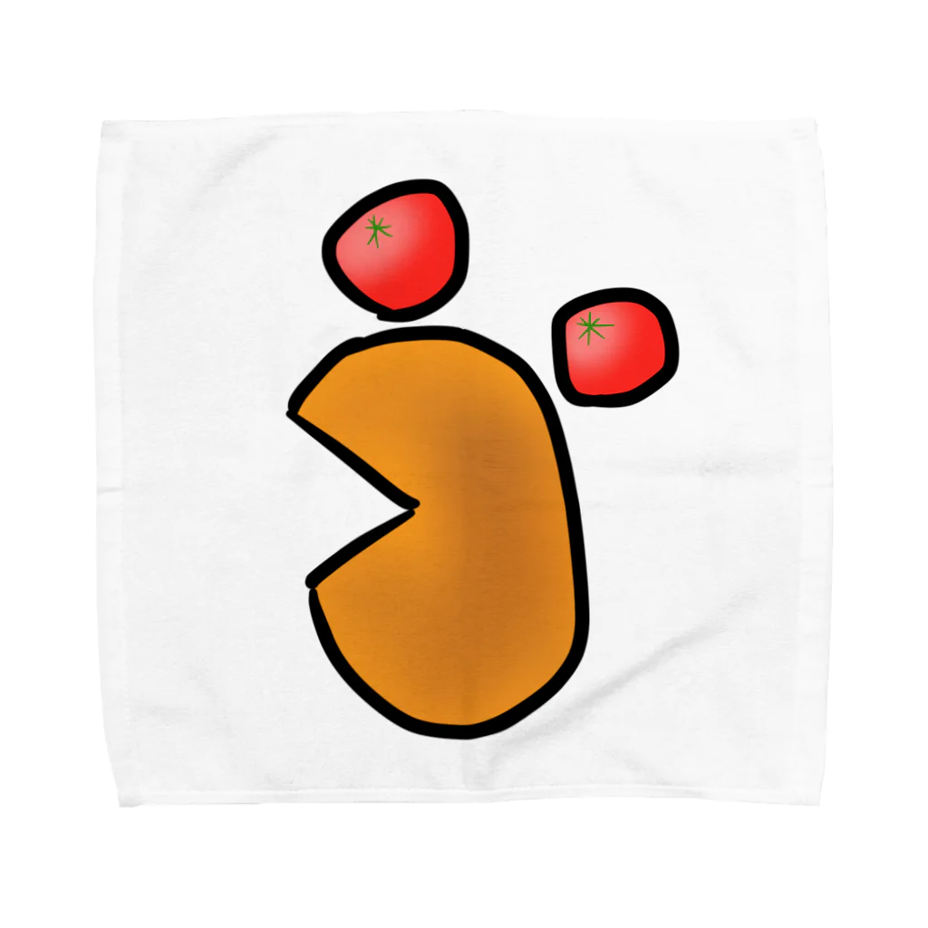 marikurunのコロッケトマトくん Towel Handkerchief