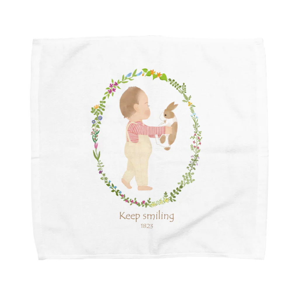 Manettia （マネッチア）の赤ちゃんとうさぎ Towel Handkerchief