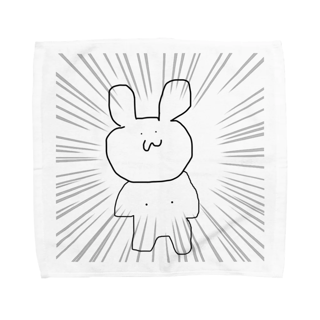 いんたーねっと鳥獣保護区のちくびうさぎ Towel Handkerchief