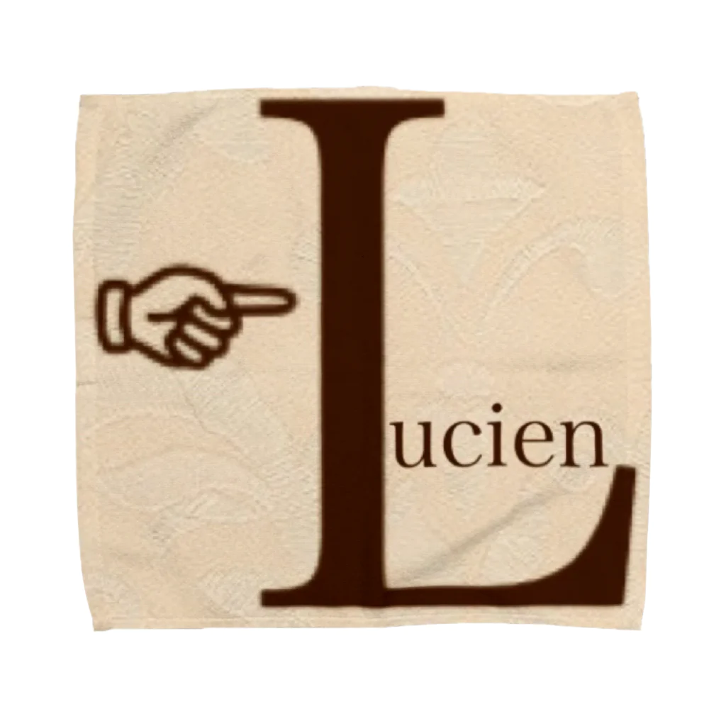 Lucienのシンプル ロゴデザイン タオルハンカチ