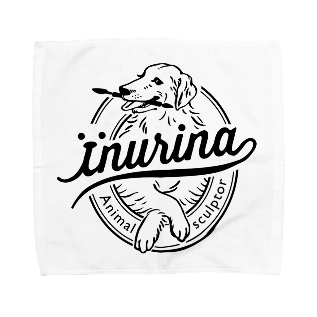 イヌリーナグッズ販売所の動物造形・イヌリーナ Towel Handkerchief