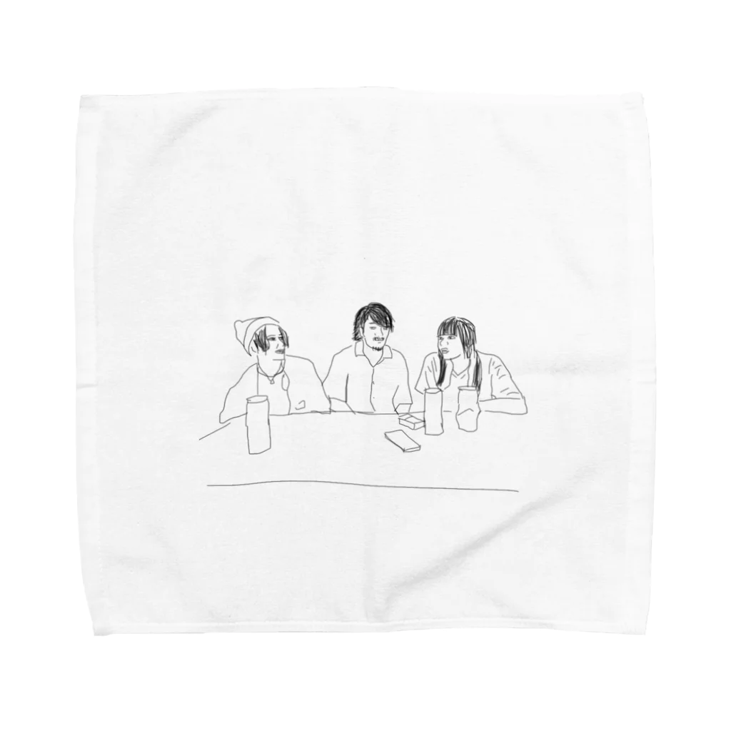 MOU COW COWの萎縮トリオ Towel Handkerchief