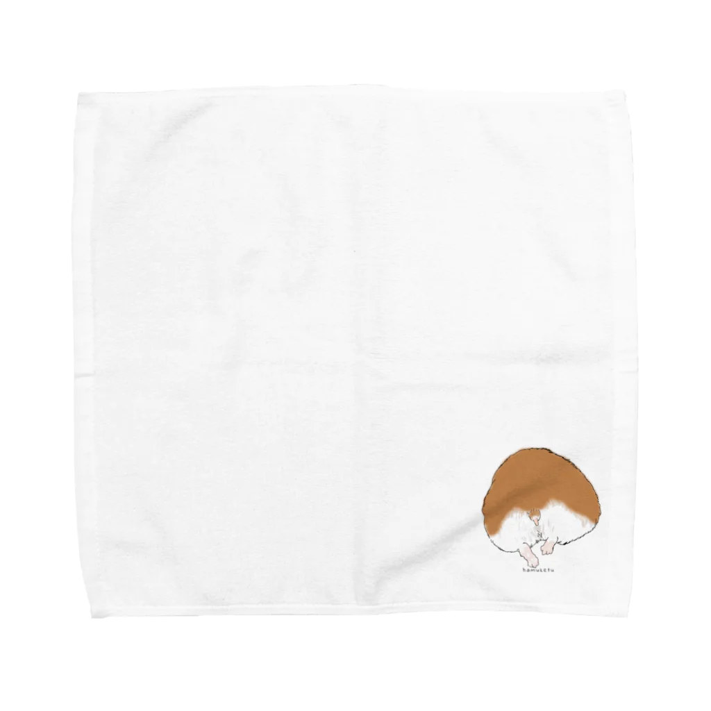 あるぱかとキンチャクダイのhamuketu Towel Handkerchief