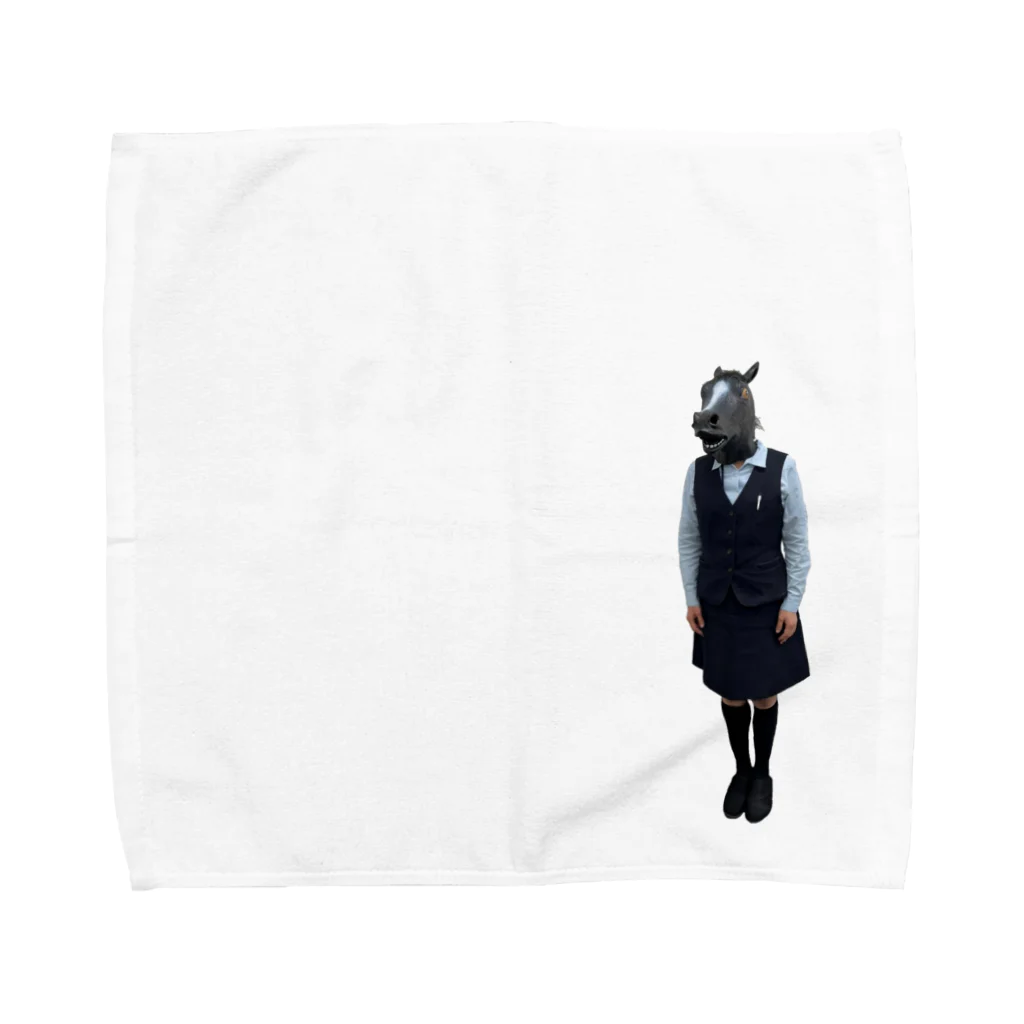 animal office lady おーえるの白石さん Towel Handkerchief