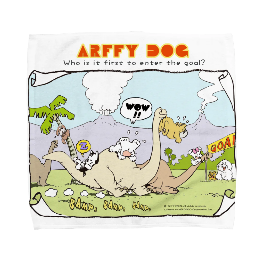 arffykenのARFFY DOG タオルハンカチ