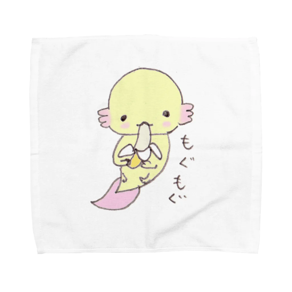 都愛ともかのバナナとウーパールーパー Towel Handkerchief