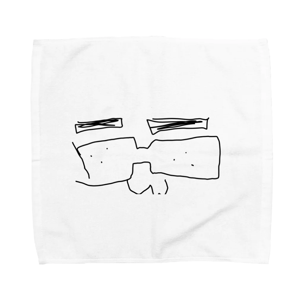丸福のどこかのメガネさん👓 Towel Handkerchief