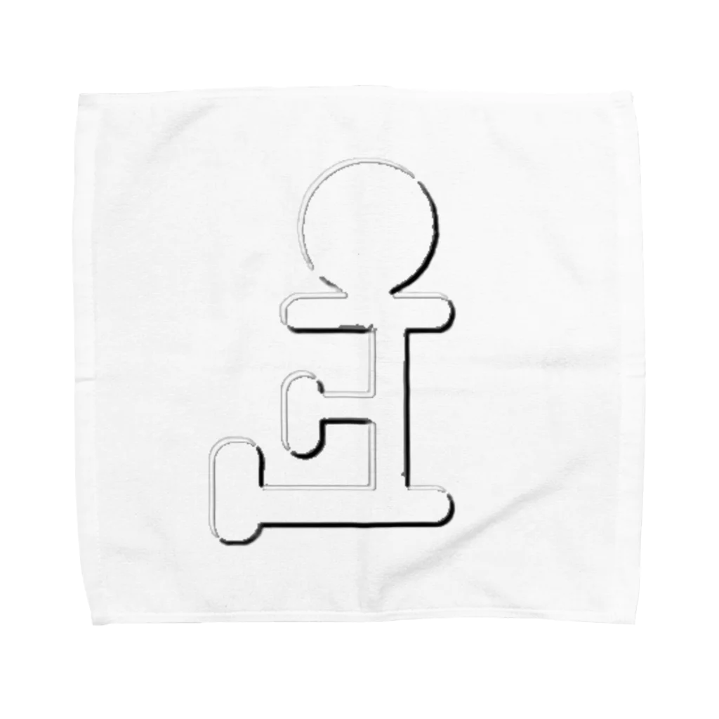 Secret CharityのCocoCannon立体風ロゴ（表） Towel Handkerchief