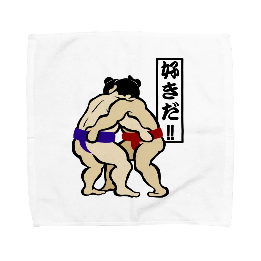 【沖縄リアルアート】暁の大相撲で、ひと言！ Towel Handkerchief