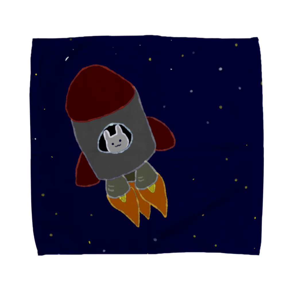 もふもふぴちぴちのスペースにんじん Towel Handkerchief