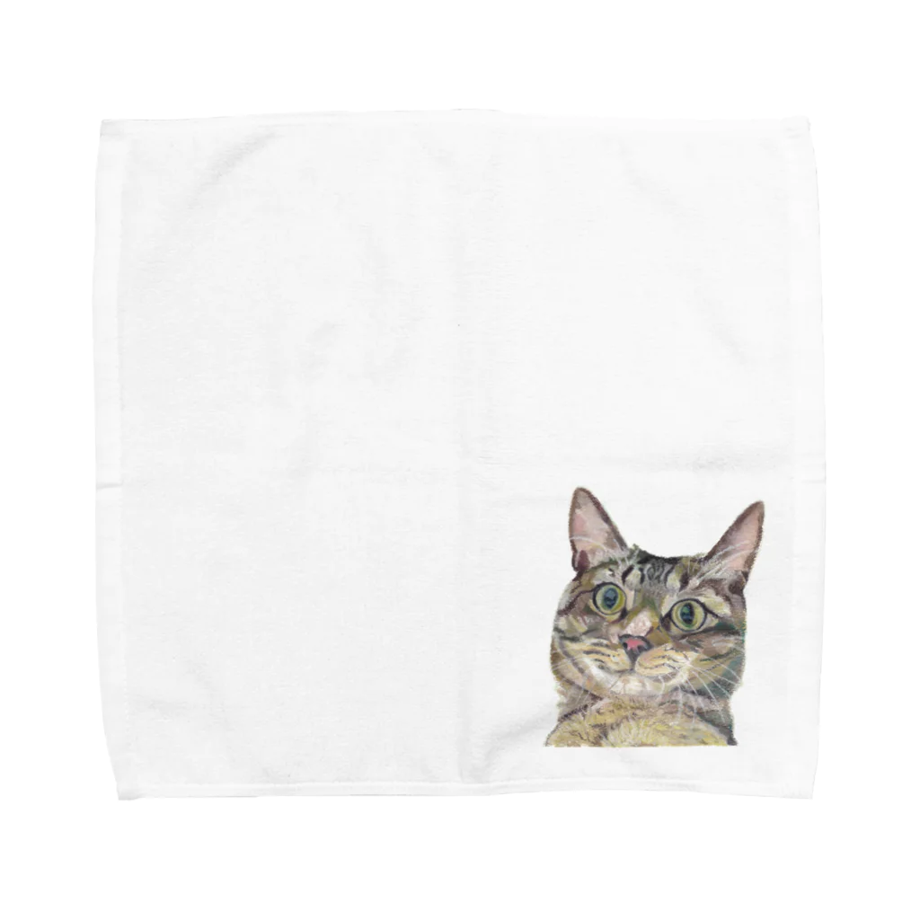 みるきち【ペットイラストアーティスト】の煽り猫③ Towel Handkerchief