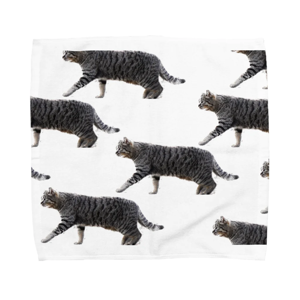 スイーツと深呼吸、時々　ネコのCAT WALK Towel Handkerchief
