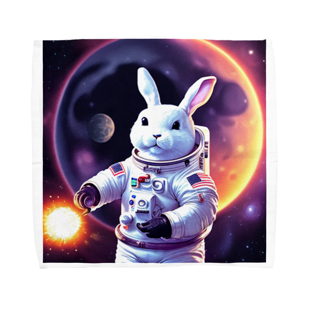 spaceinudogのspace usagi rabbit Towel Handkerchief