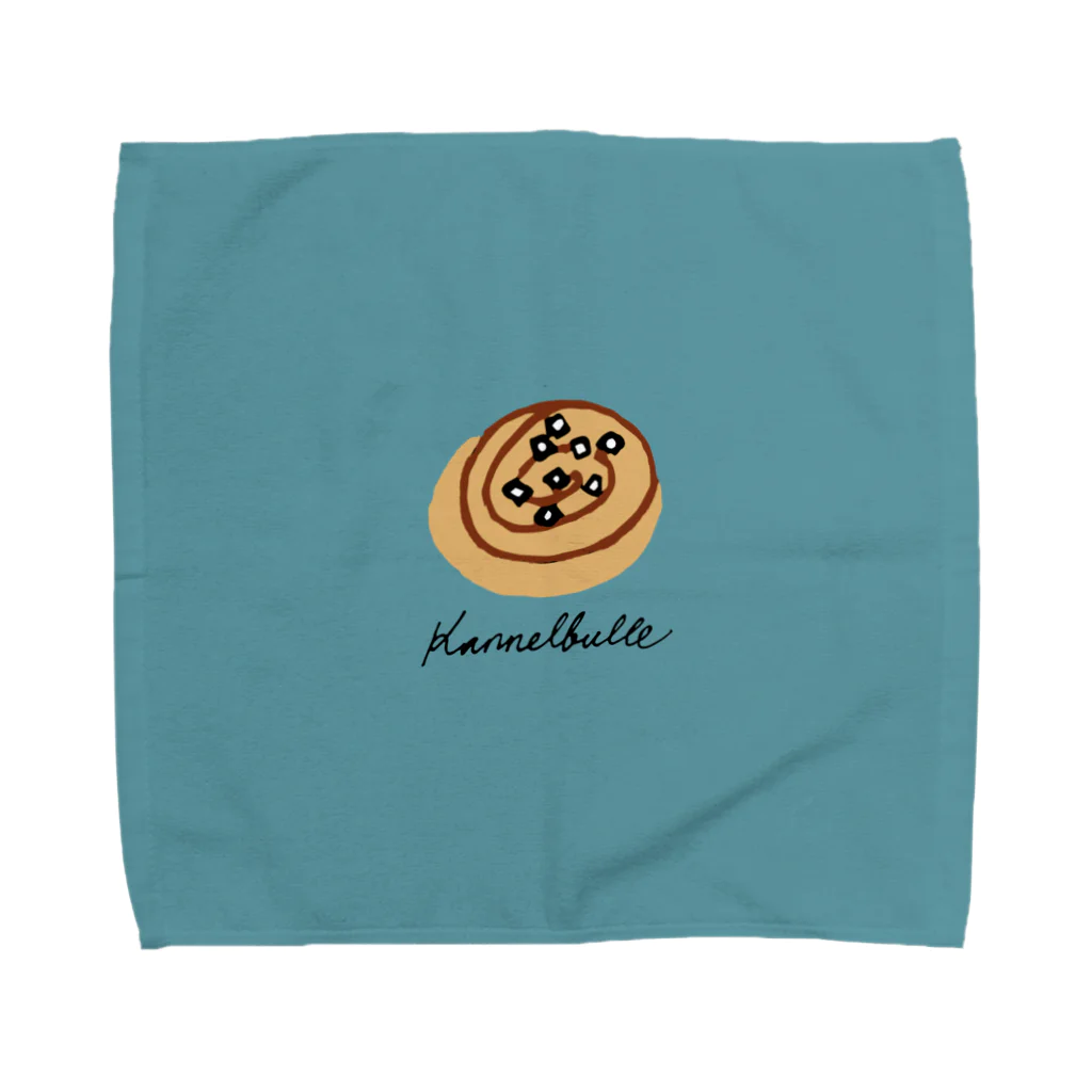 HÖGBRONのkanelbulle 青 Towel Handkerchief