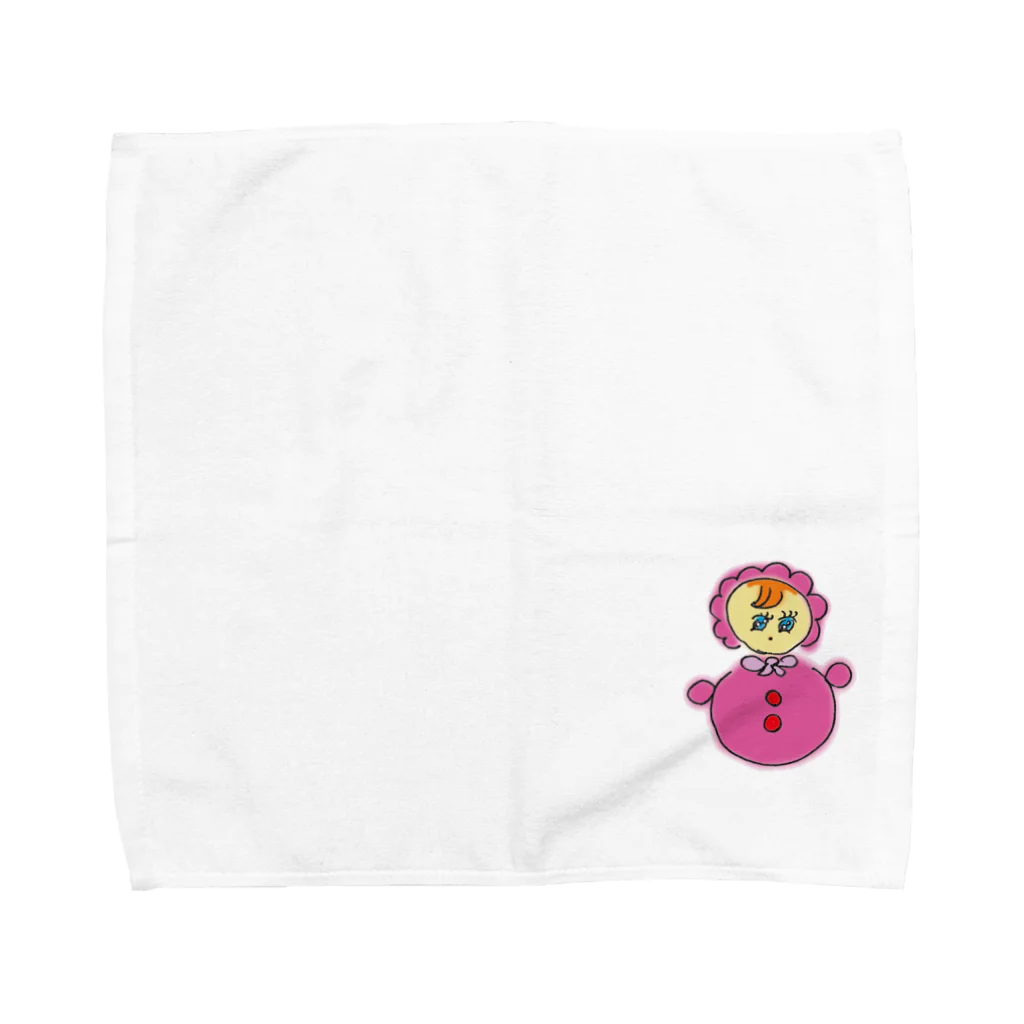 ヤオマサショウテンのおきあがりこぼちゃん Towel Handkerchief
