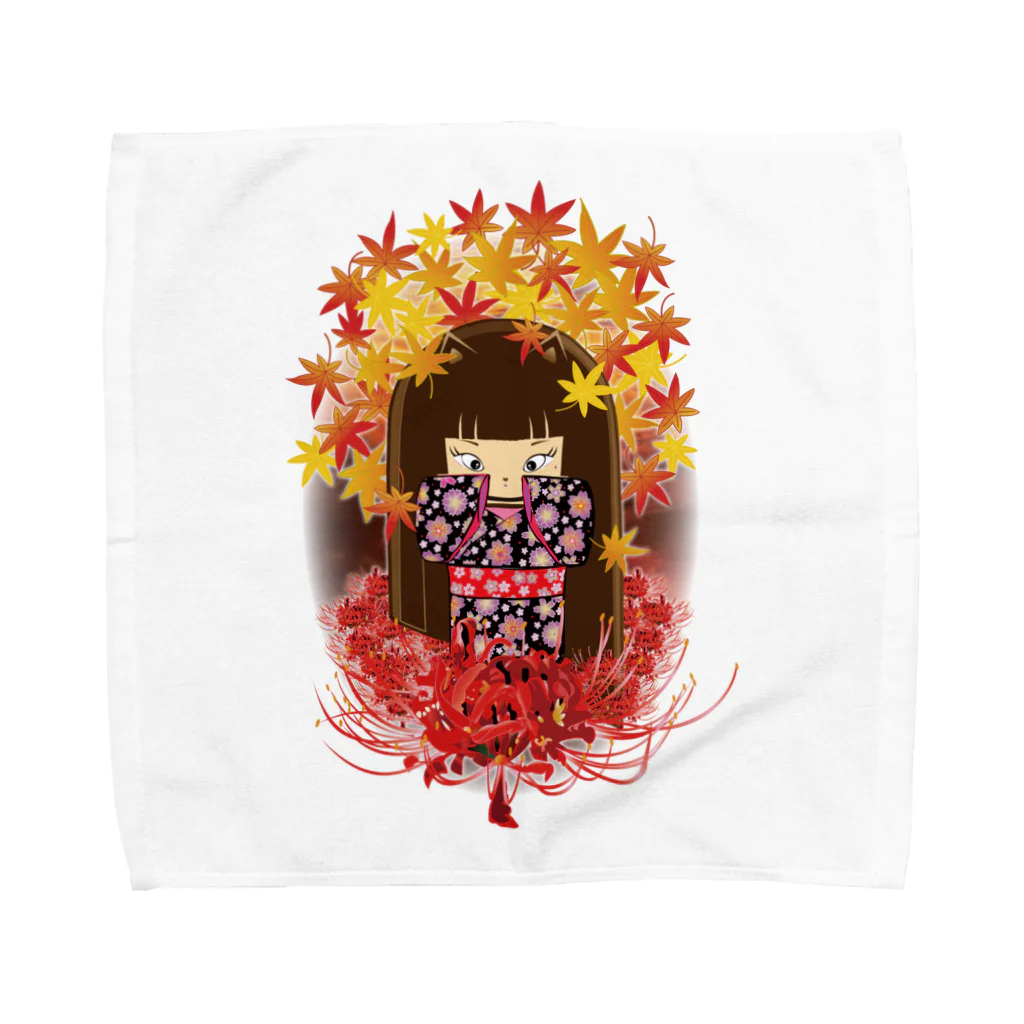 Drecome_Designの曼殊沙華少女 Towel Handkerchief