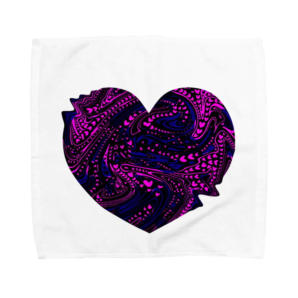 METEORの歪み気味LOVING Towel Handkerchief