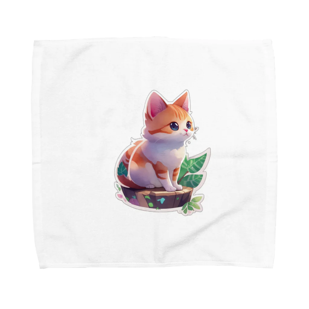 dolphineのキュートな猫 Towel Handkerchief