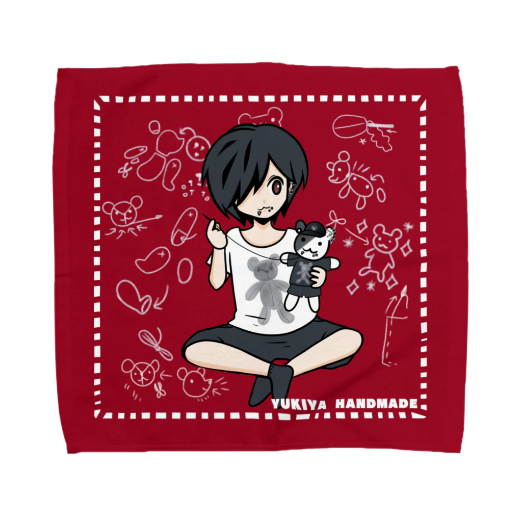 ポメ村ポメラニアンの飼い主さん ハンドメイド Towel Handkerchief