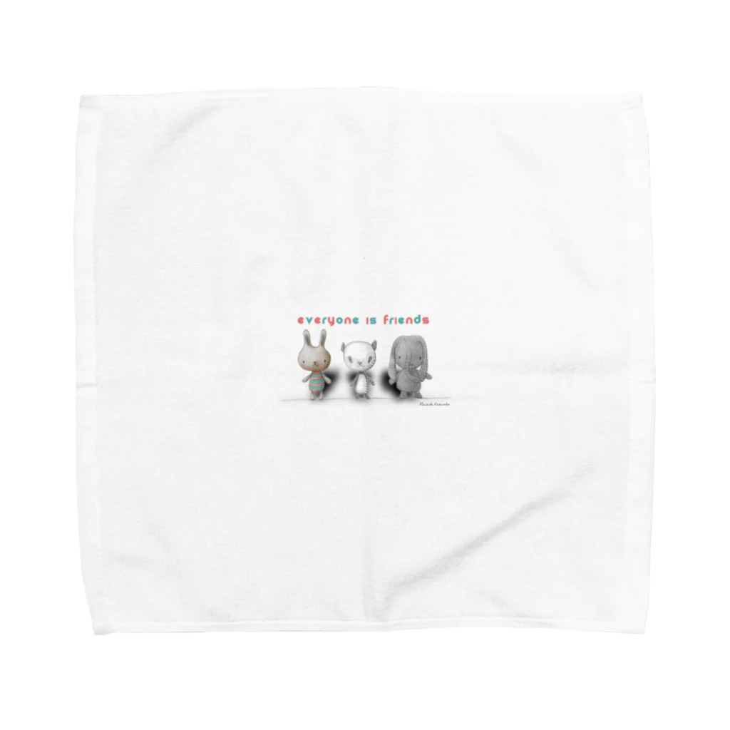 Masashi Kaminkoのウサパンゾウ Towel Handkerchief