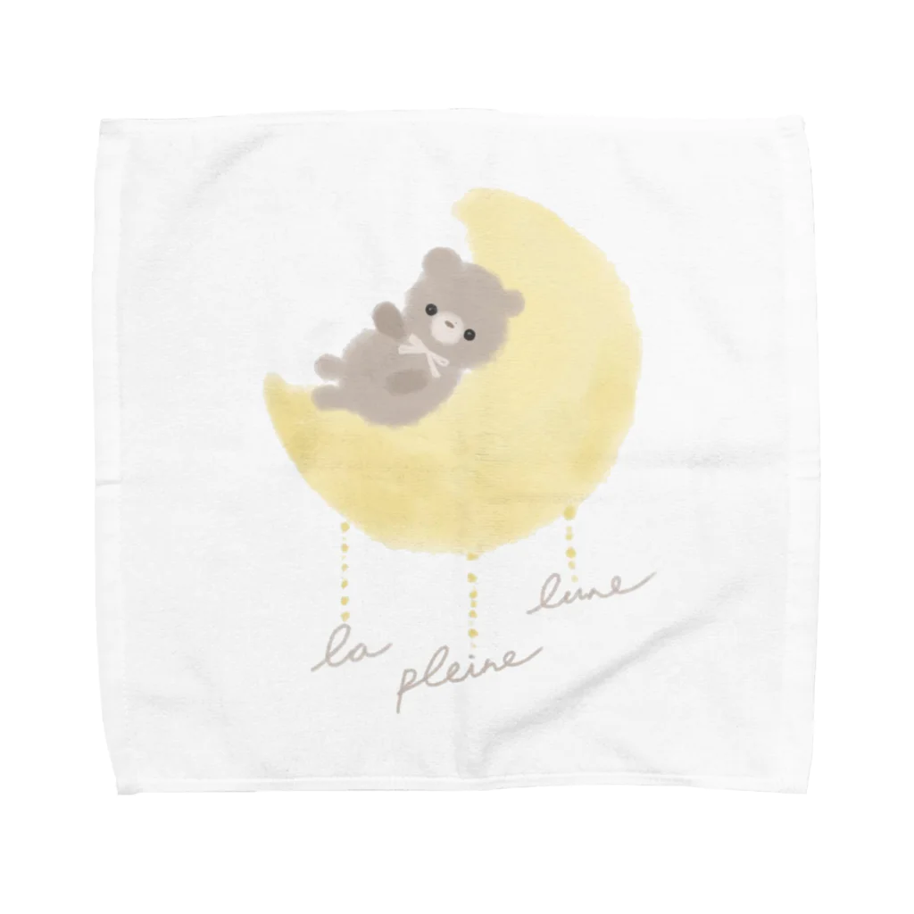 La pleine luneのらぷりゅロゴデザイン Towel Handkerchief