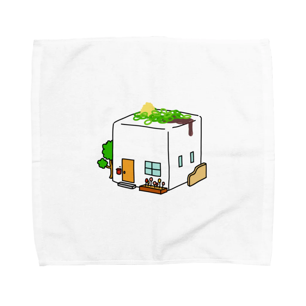 mocchi’s workshopの豆腐ハウス Towel Handkerchief