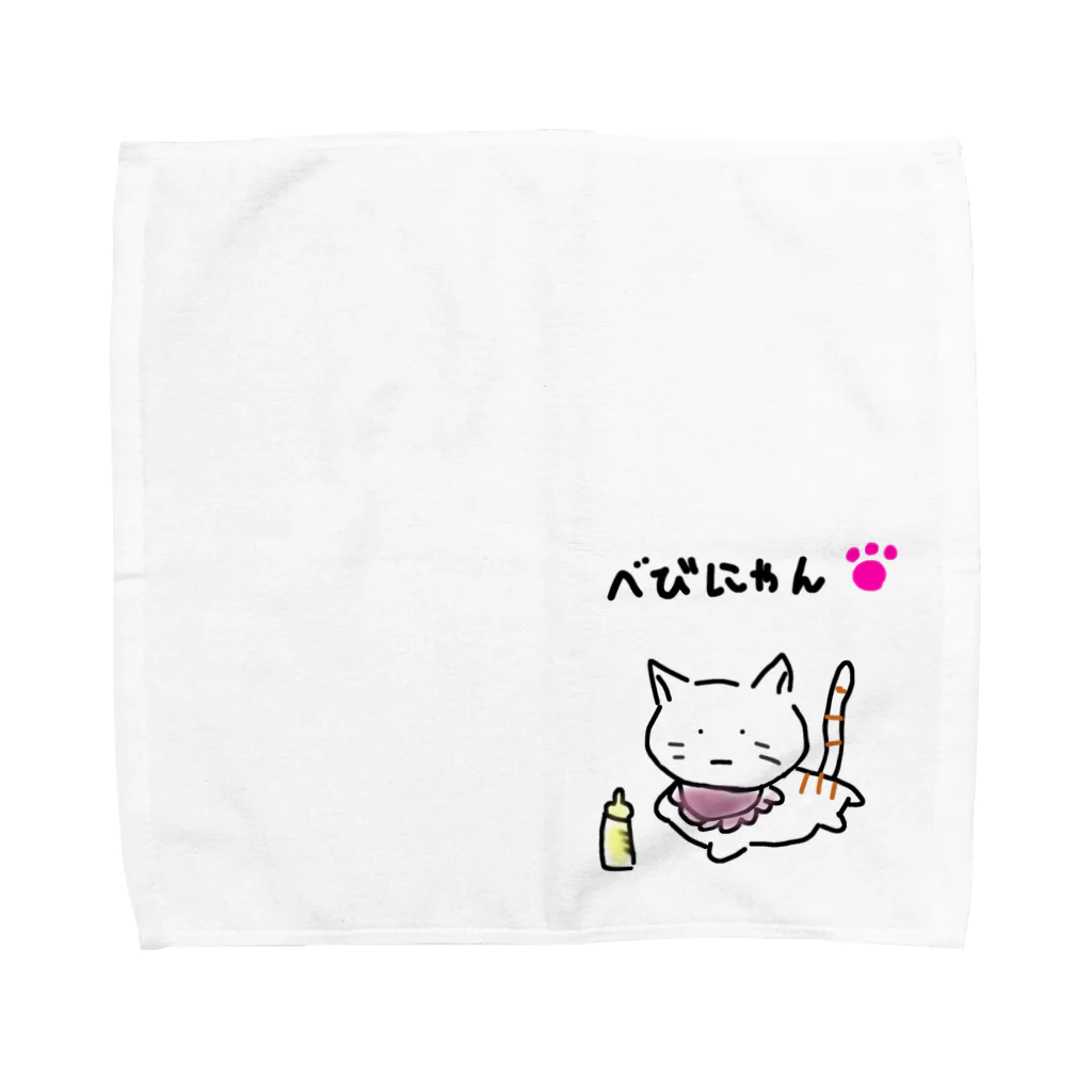 hono_honoのベビにゃん Towel Handkerchief