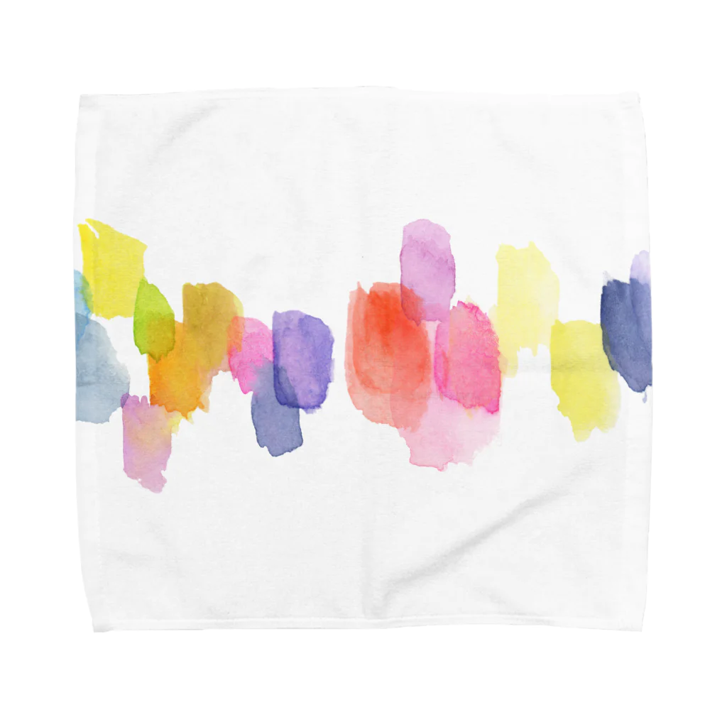 c5watercolorの水彩ペイント・カラフルその2 Towel Handkerchief