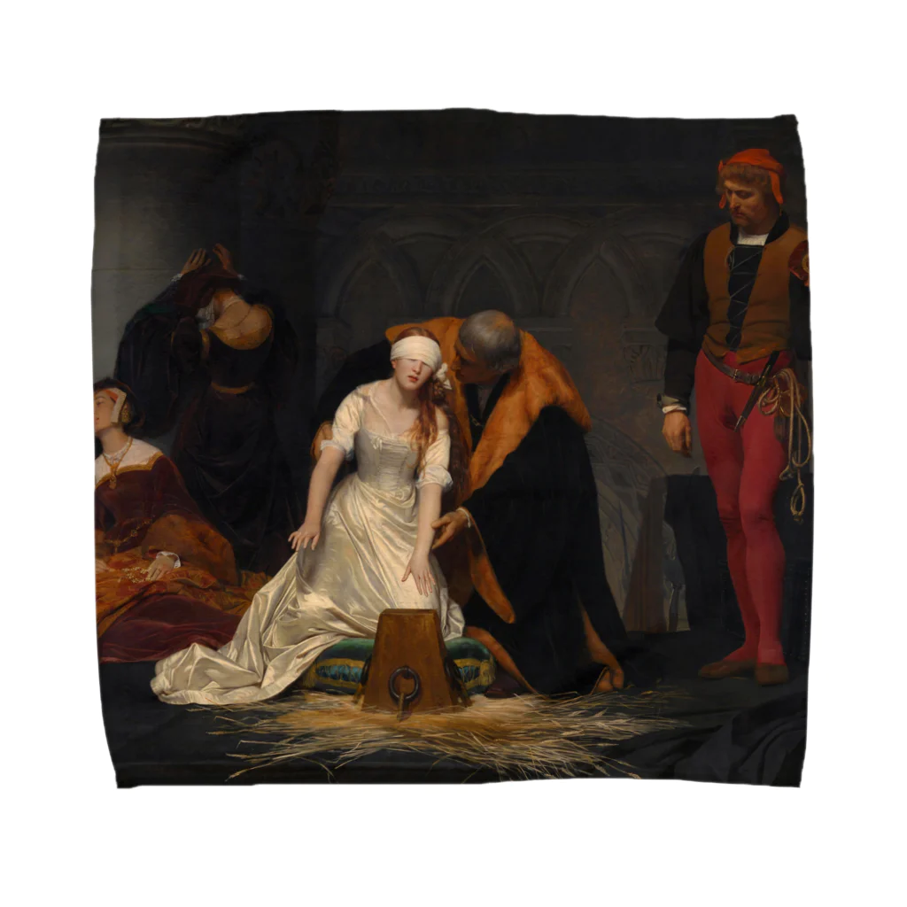 世界美術商店のレディ・ジェーン・グレイの処刑 / The Execution of Lady Jane Grey Towel Handkerchief