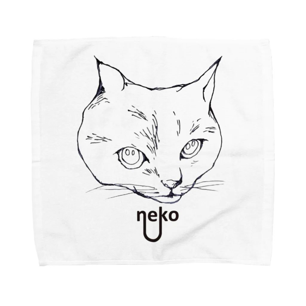 You and me !のちょっとカメラ目線にゃん Towel Handkerchief