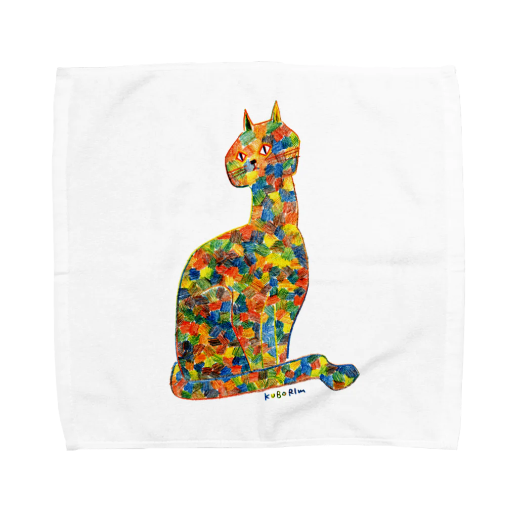Arts&Crafts Muuのサビ猫 Towel Handkerchief