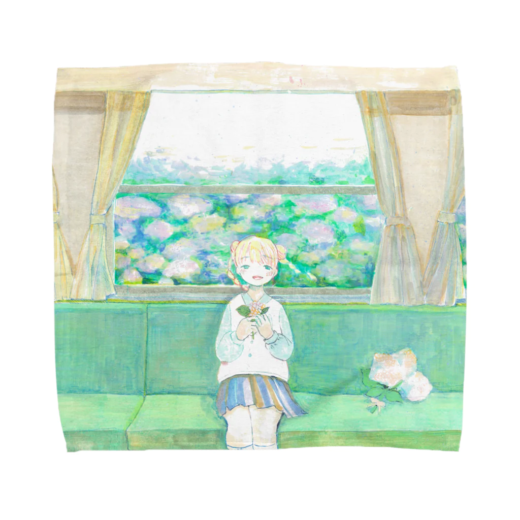 始発ちゃんの七つ下りの雨 Towel Handkerchief