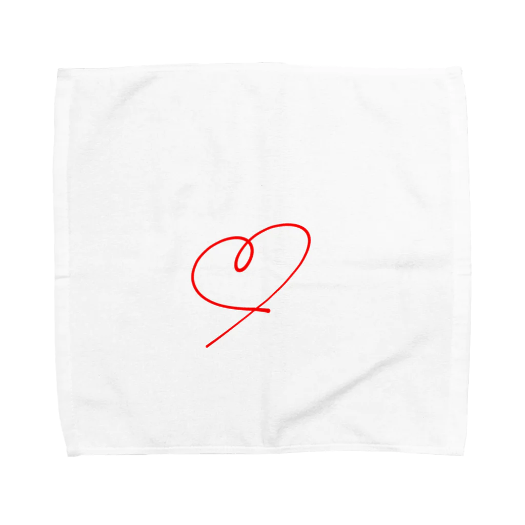 ヤニ〜82のドドドドシンプルハート Towel Handkerchief