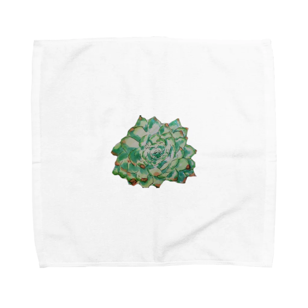 癒やし隊の多肉植物 Towel Handkerchief