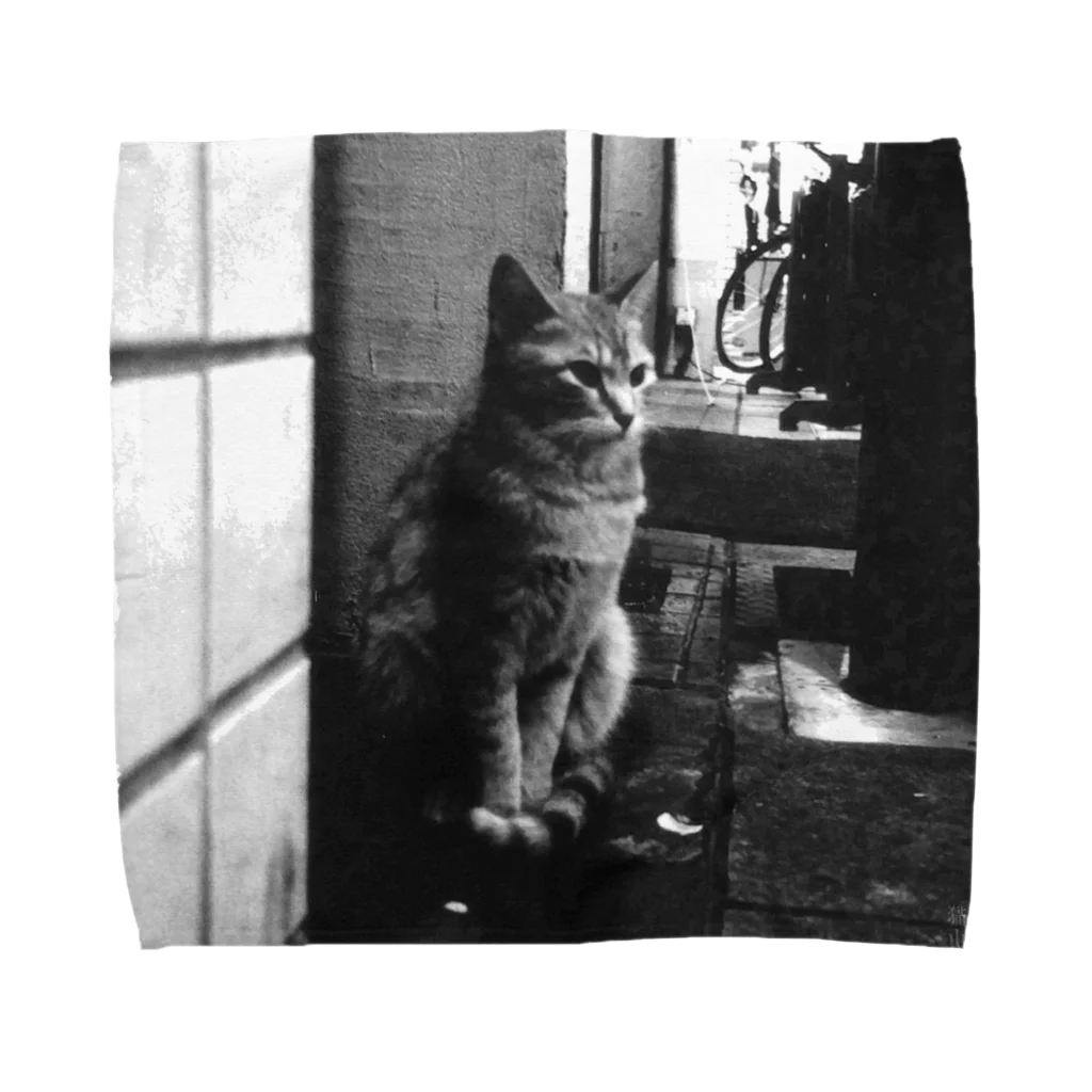 猫山アイス洋品店の冬猫さん Towel Handkerchief